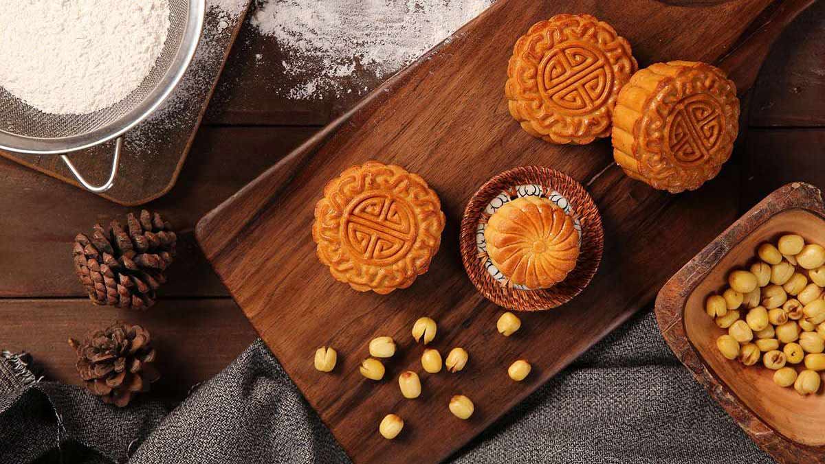 Ảnh chiếc bánh Trung Thu