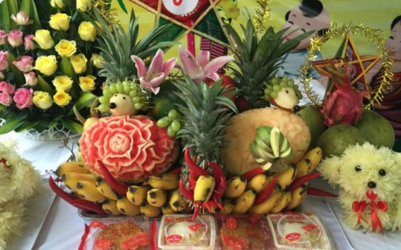 Ảnh mâm cỗ Tết Trung Thu đẹp