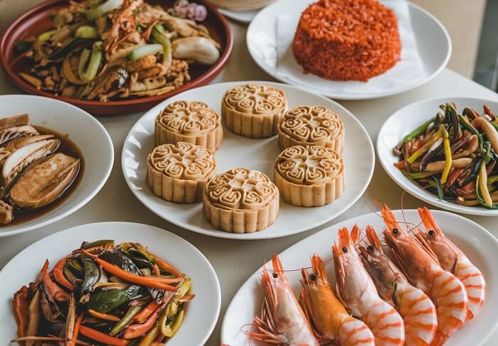 Mâm cúng mặn Tết Trung Thu