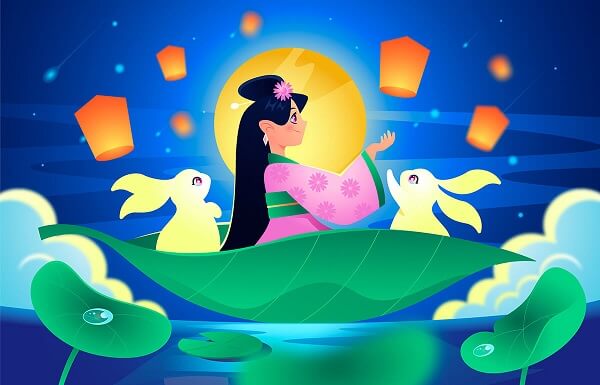 Tranh vẽ chị Hằng đẹp nhất