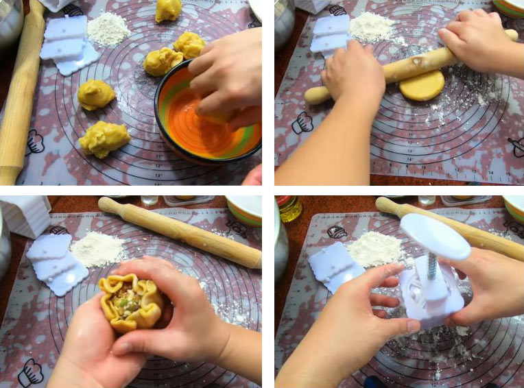 Nướng bánh Trung Thu