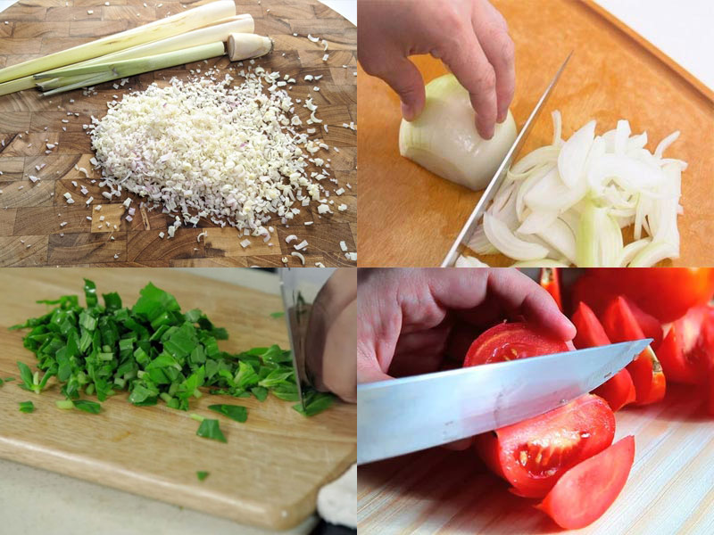 Sơ chế các nguyên liệu khác