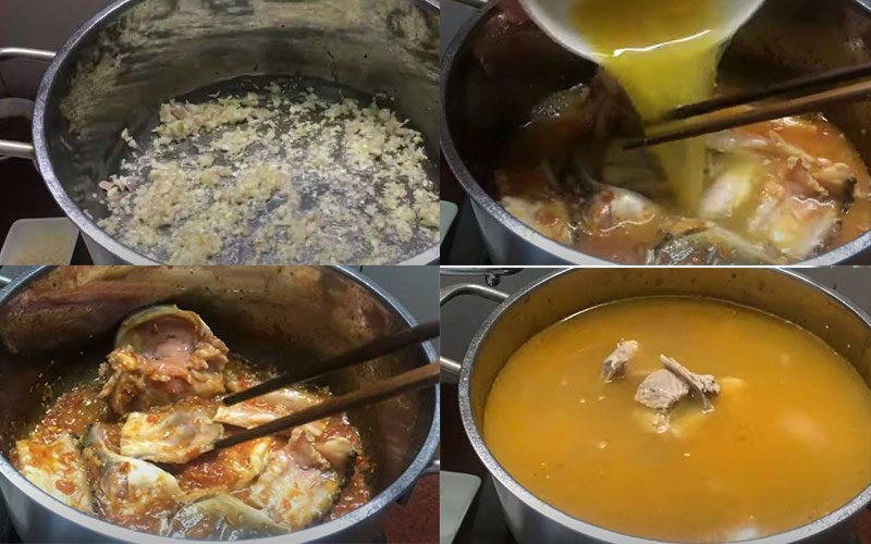 Cách làm nước lẩu cá chép giòn