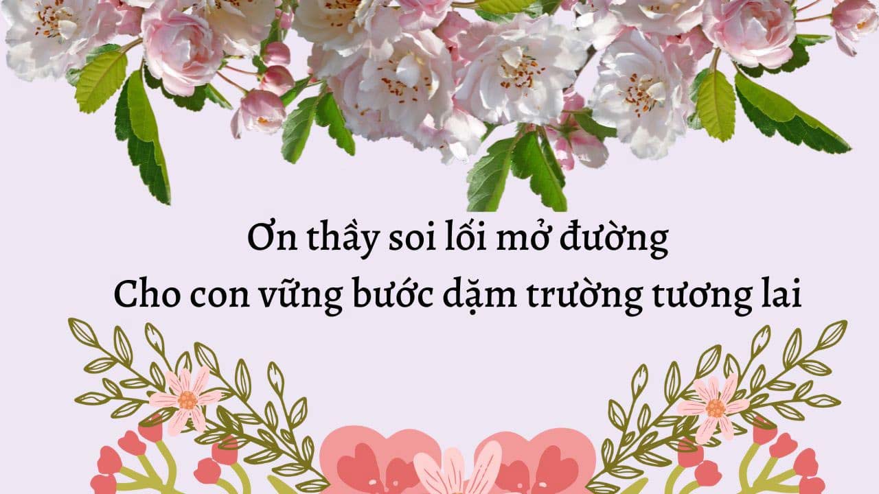 Thơ lục bát 2 câu về thầy cô