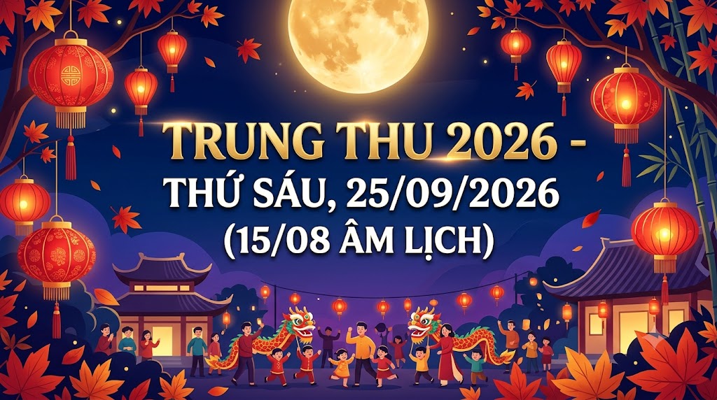 Lịch Trung Thu 2026